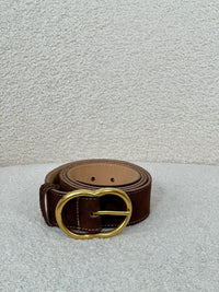 Ceinture marron en cuir : Sam