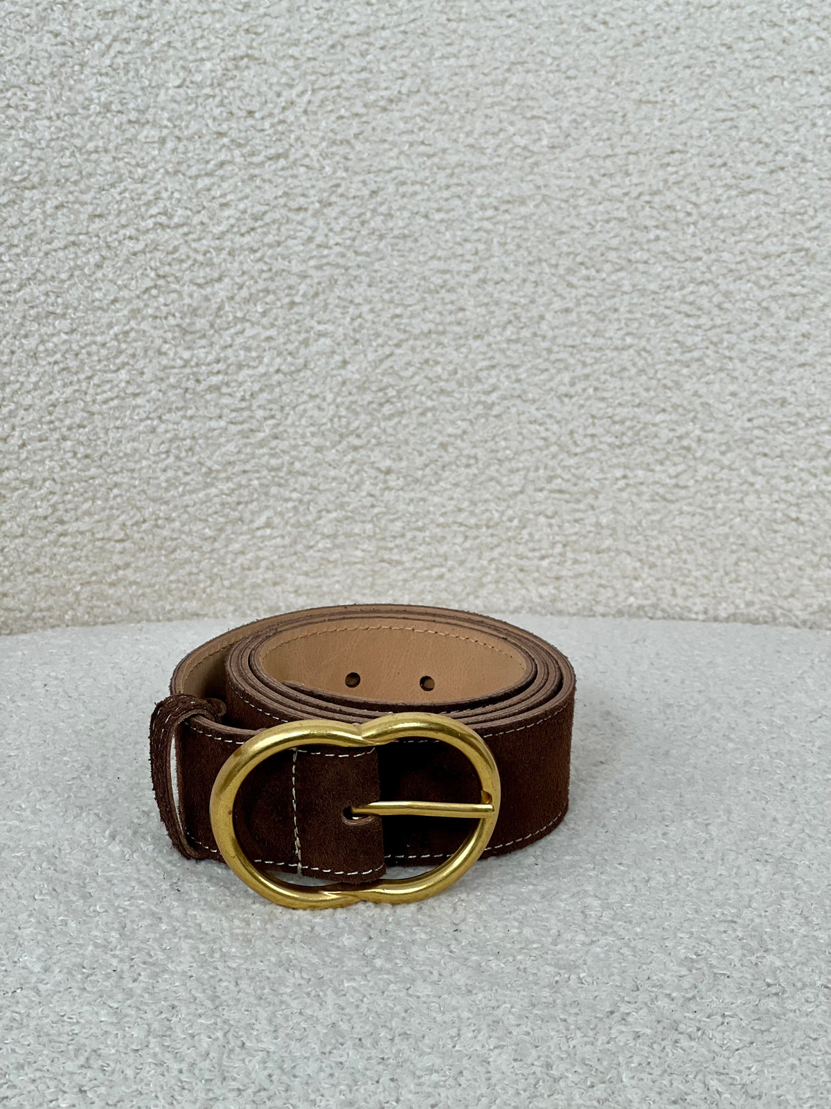 Ceinture marron en cuir : Sam