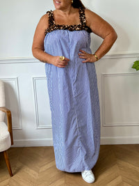 Plus-size striped dress: Luno