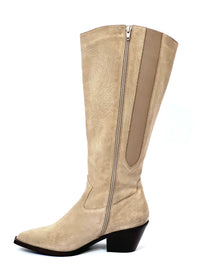 Santiag beige mollets larges : Nevada