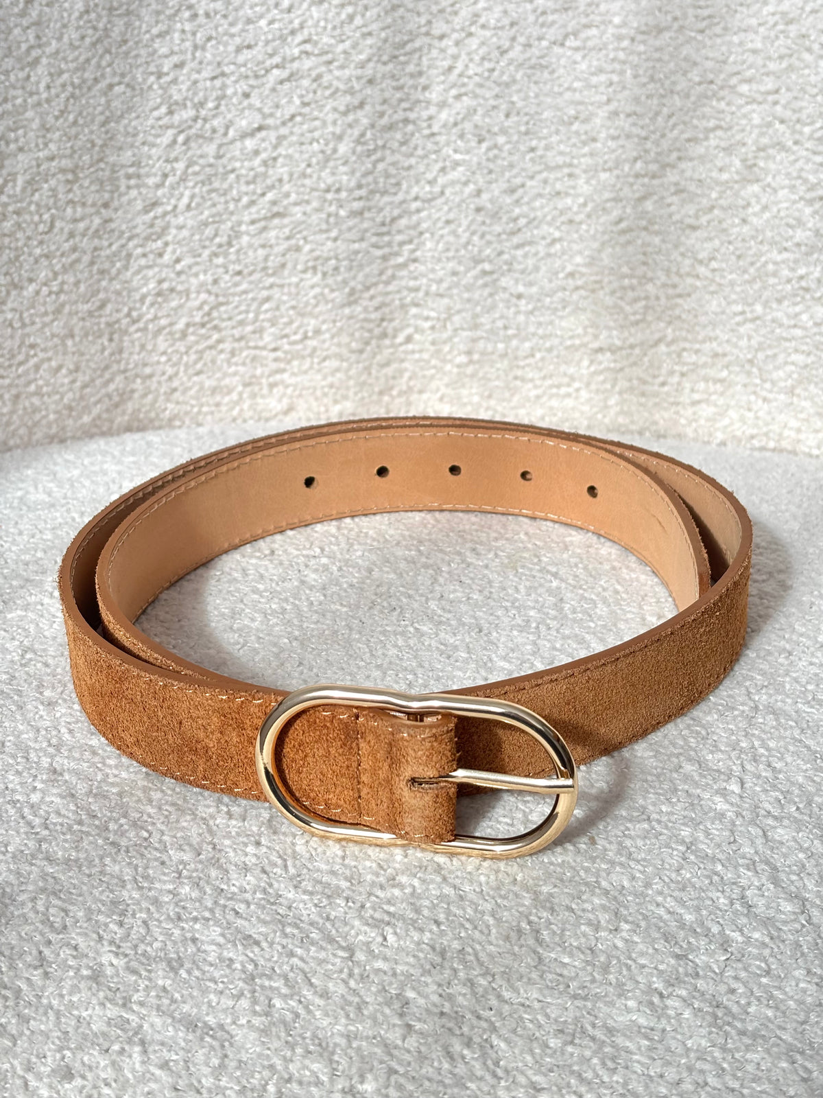 Ceinture camel en cuir : Jules