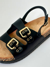 Sandales slingback noires : Augio