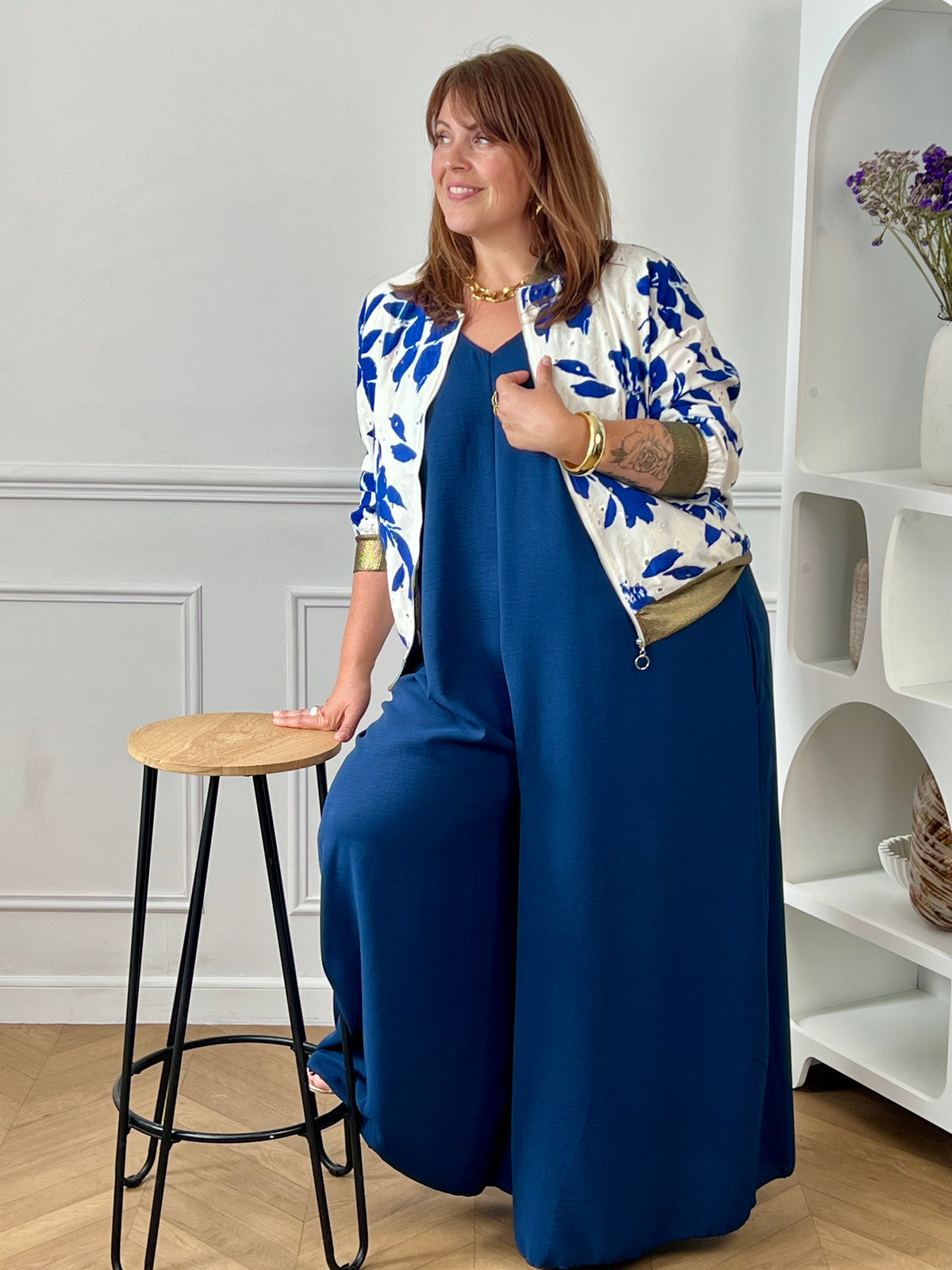 Veste à motifs grande taille : Christelle