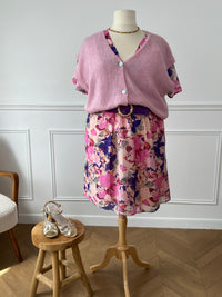 Robe courte à motifs grande taille : Pamela
