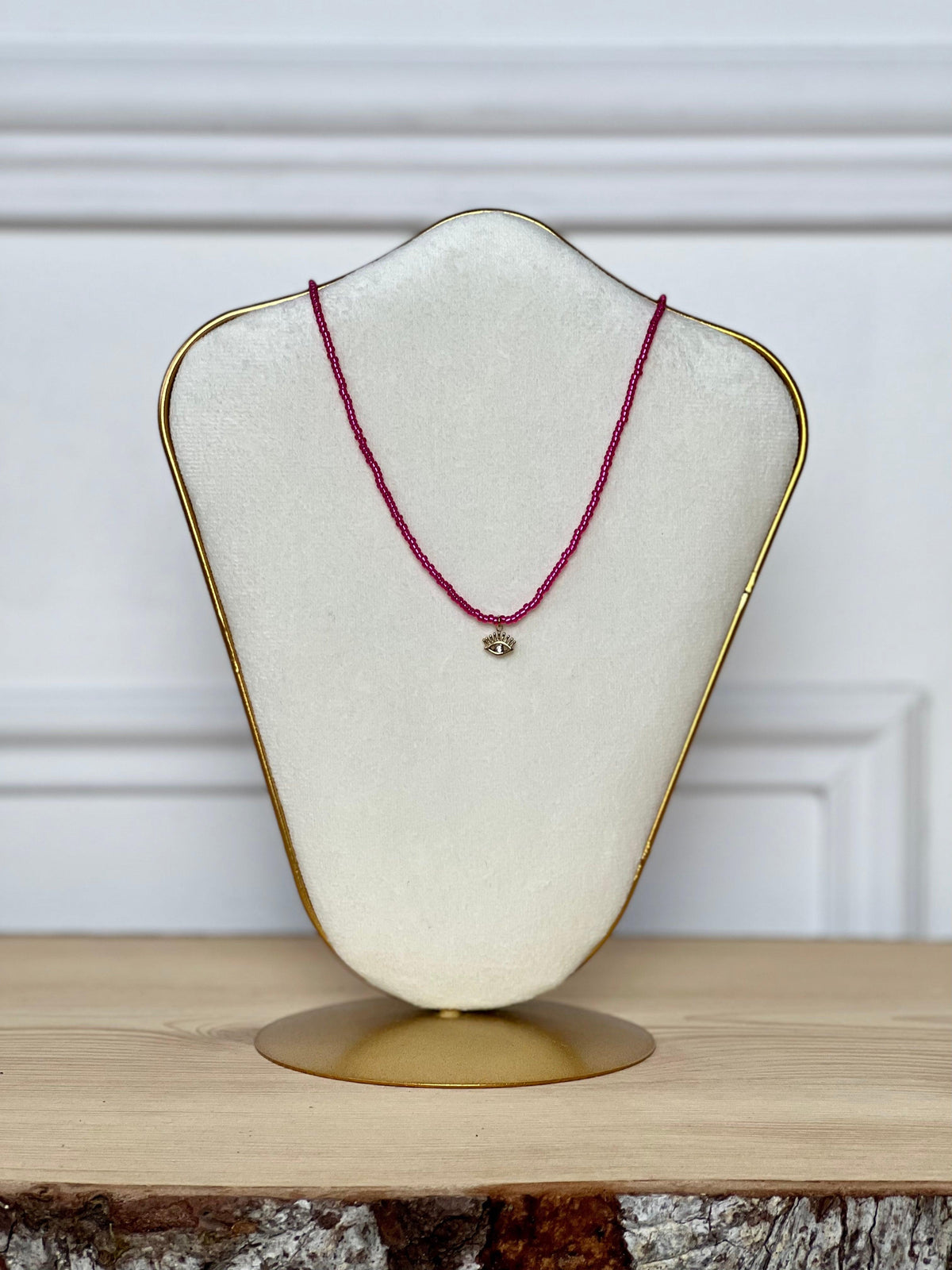 Collier rose : Milos - Loïcia