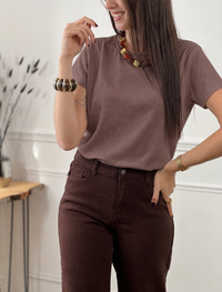 Tee-shirt marron : Madalena