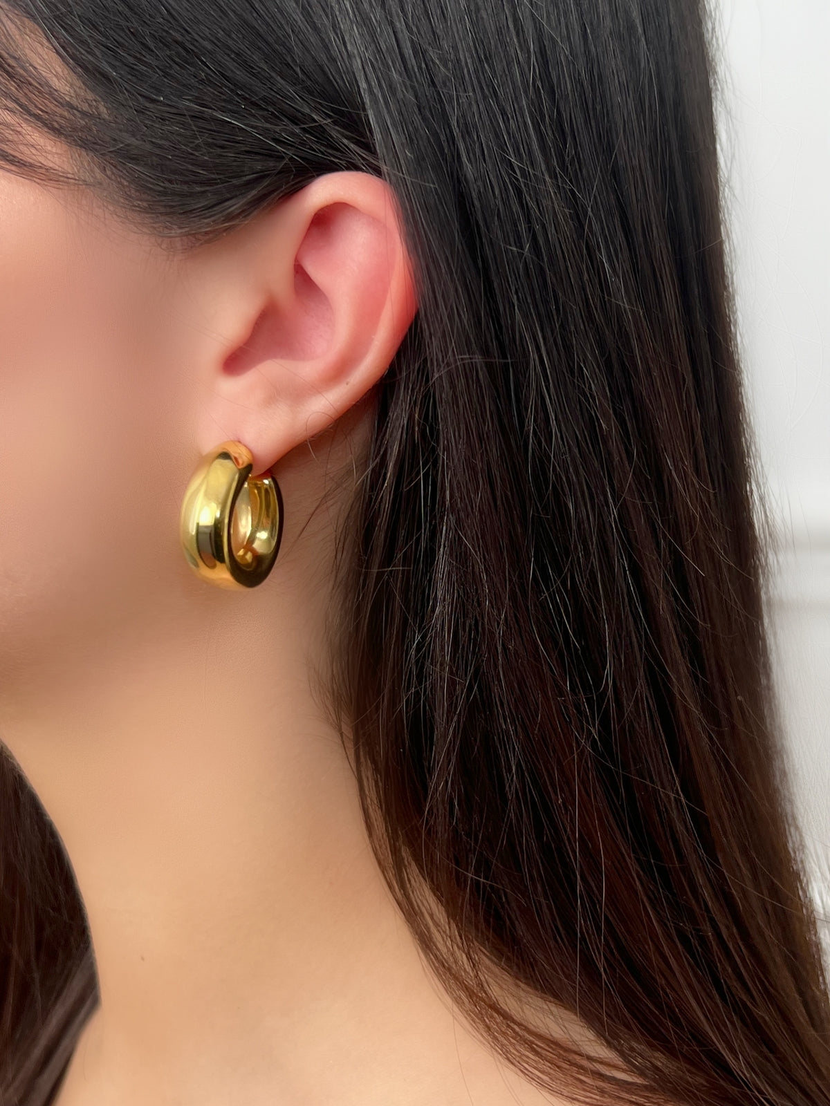Boucles d’oreilles dorées : Garia