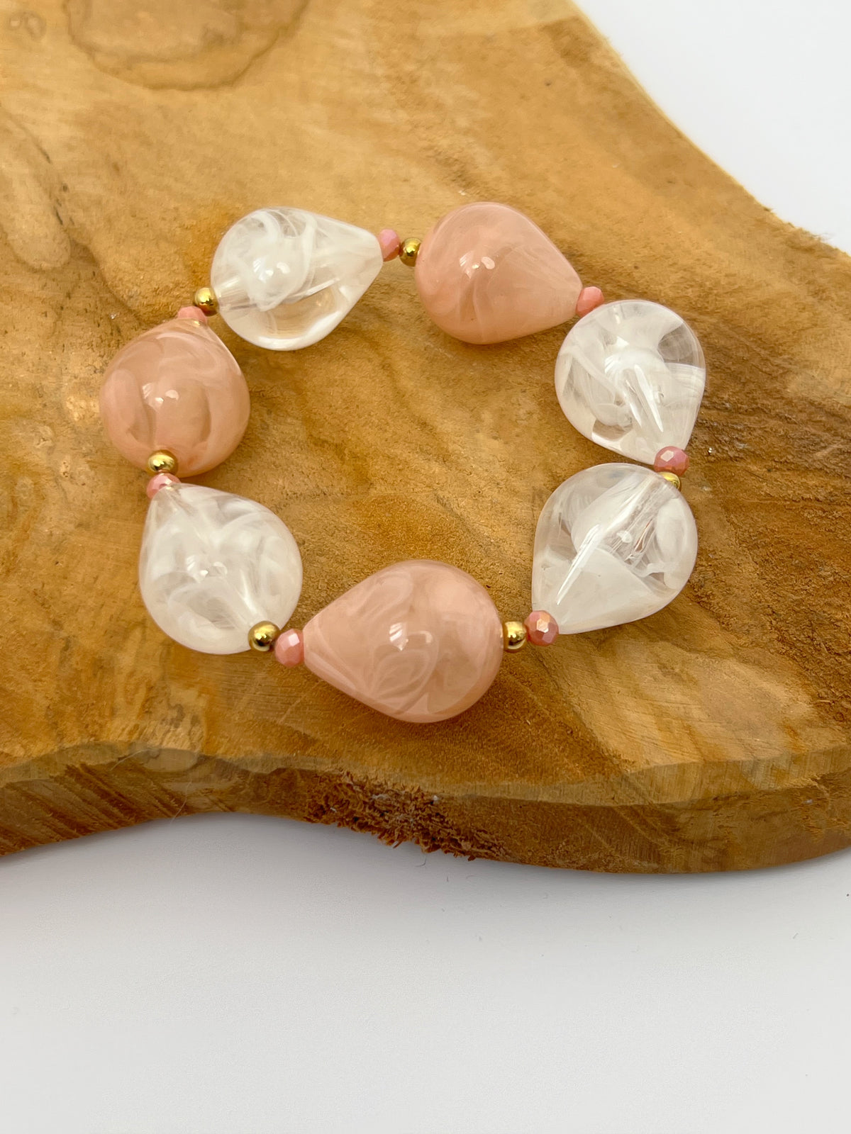 Armband rosa und weiß: Tinae