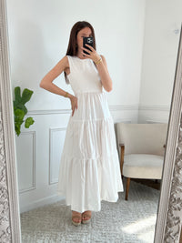 Robe longue écru : Blanche