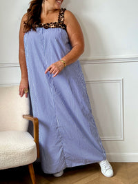Plus-size striped dress: Luno