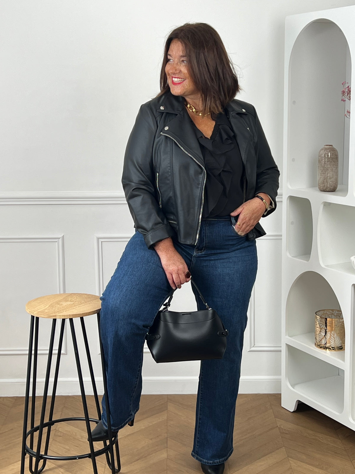 Plus size Perfecto Jacket: Anisa