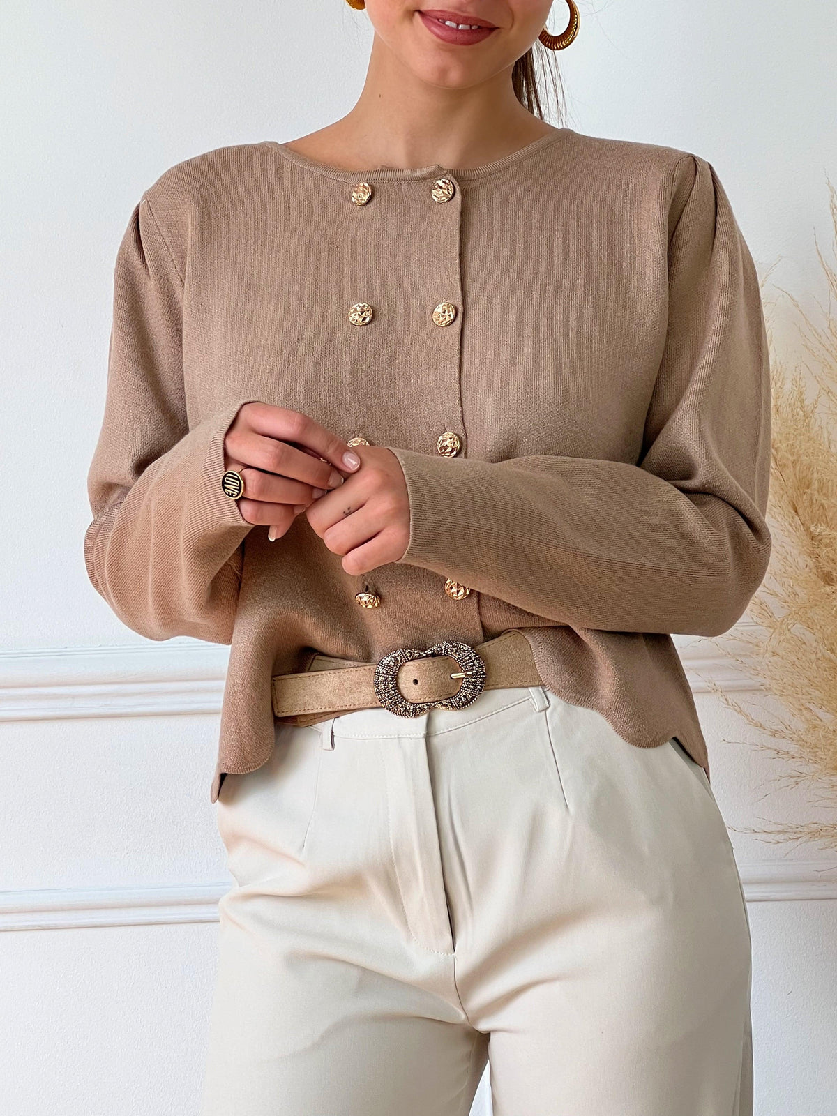 Gilet camel : Sira - Loïcia