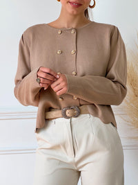 Gilet camel : Sira - Loïcia