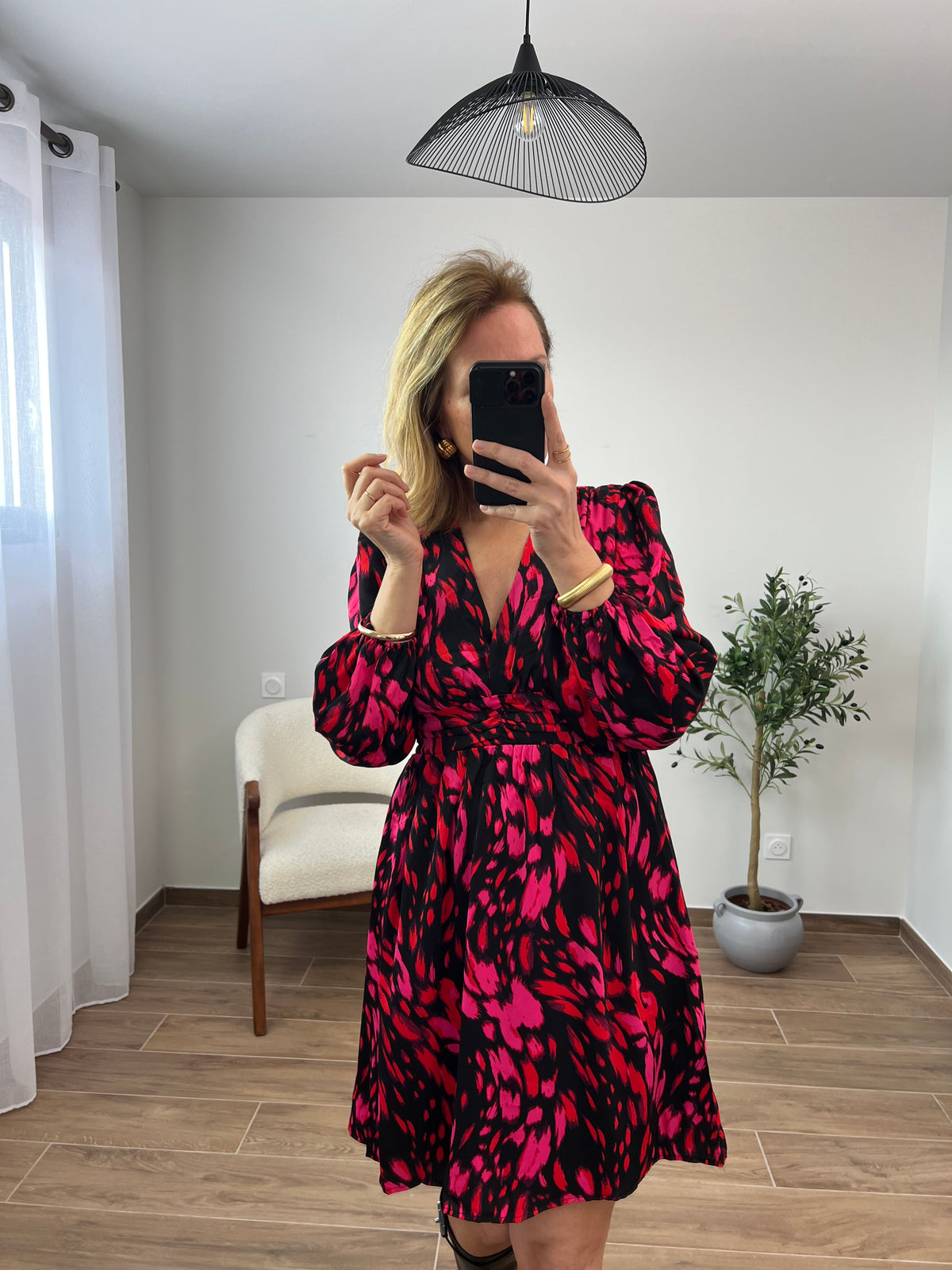 Robe courte à motif : Kamelia