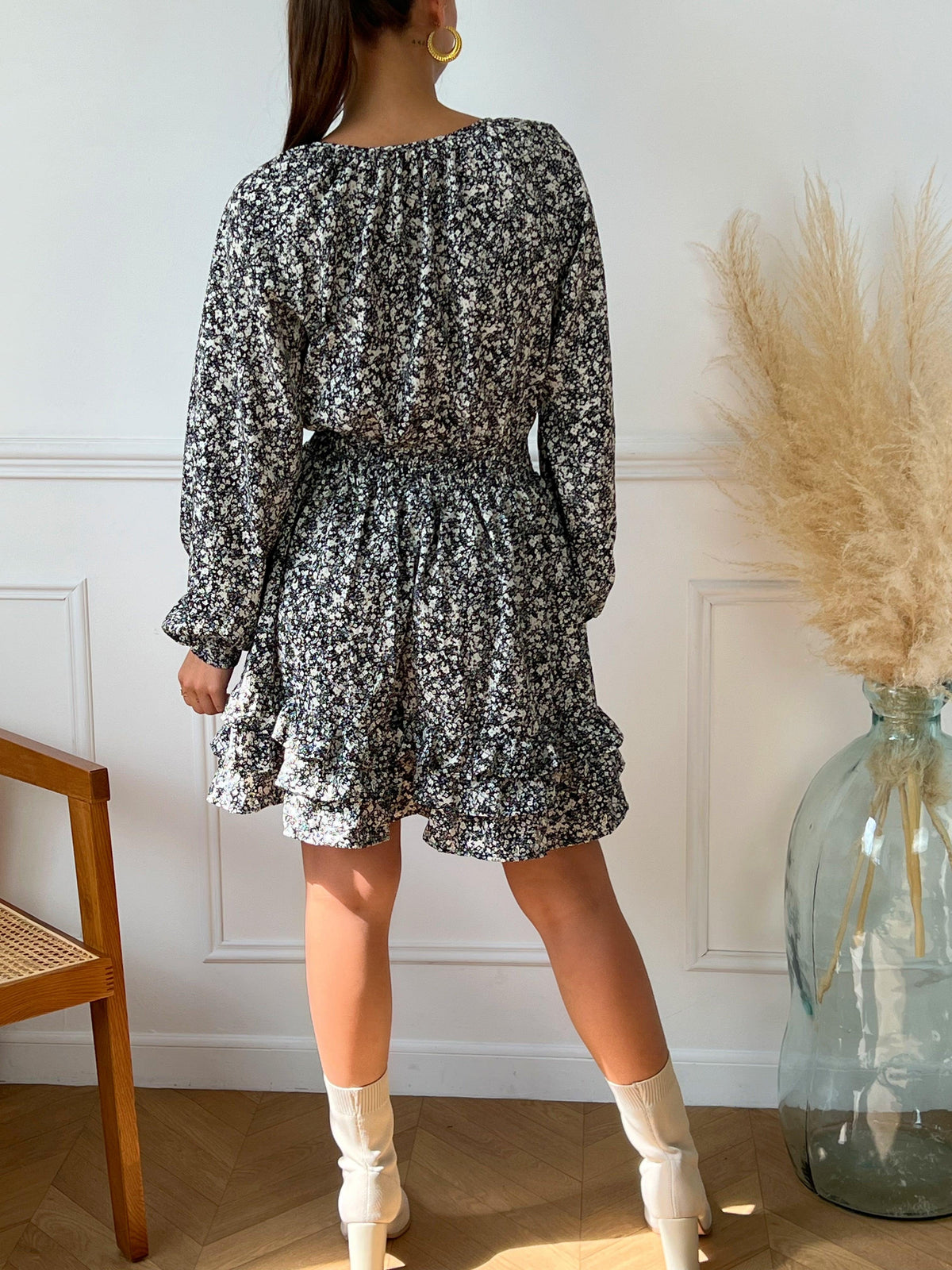 Robe courte à motif : Adriana - Loïcia