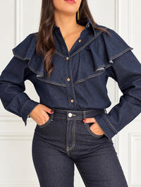Blue crop top: Loise