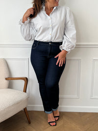 Dark blue Jean Mom fit: Moreno