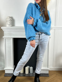 Jean bleu taille haute : Lucile - Loïcia