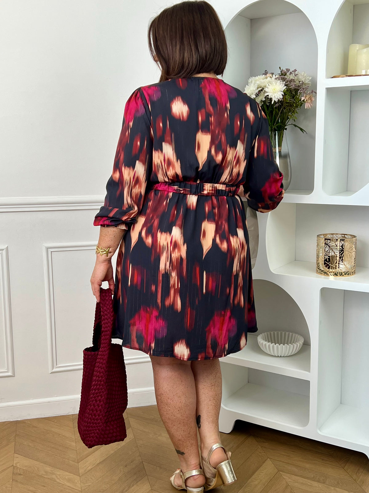 Robe courte colorée Grande taille : Cleia