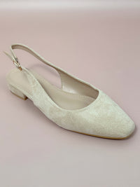 Escarpins slingback beiges : Nebule