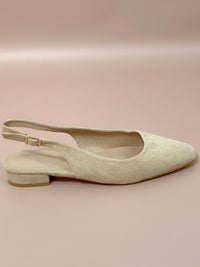 Escarpins slingback beiges : Nebule