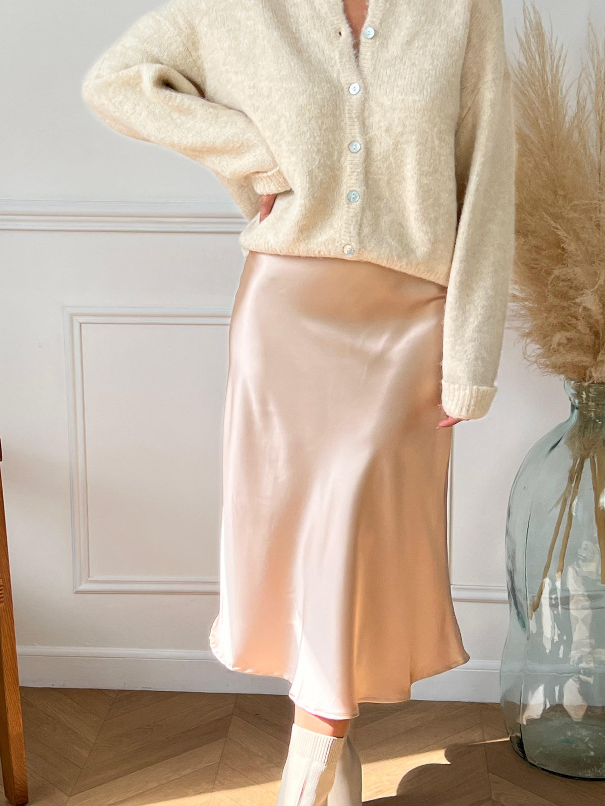 Jupe beige : Elyn - Loïcia