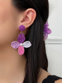 Boucles d'oreilles violettes : Purple