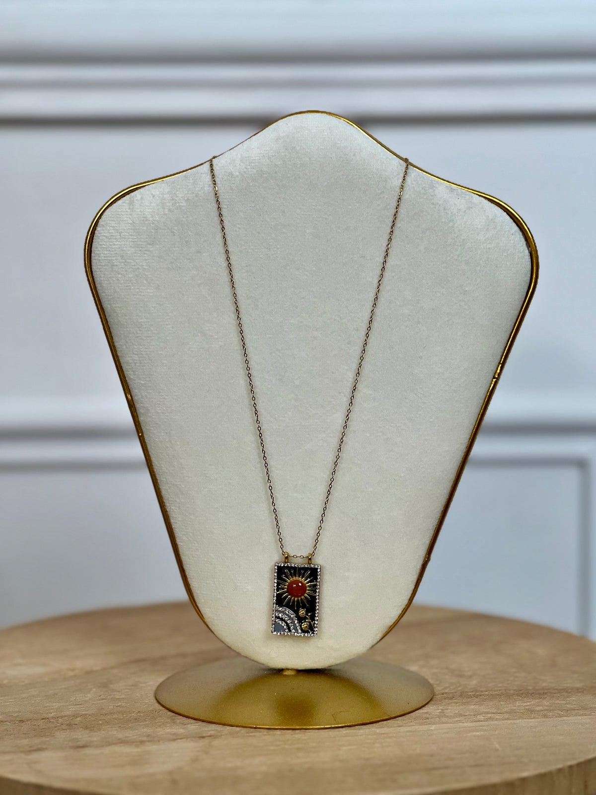 Collier doré en acier inoxydable : Jenio