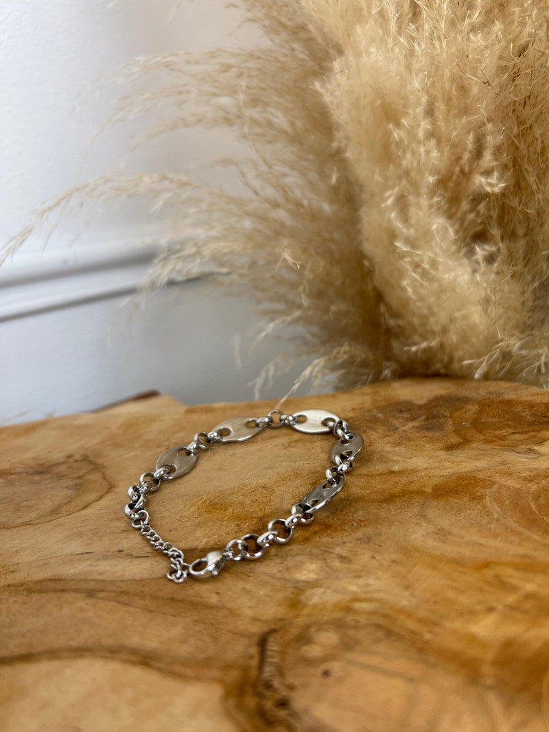 Bracelet argenté : Ama - Loïcia