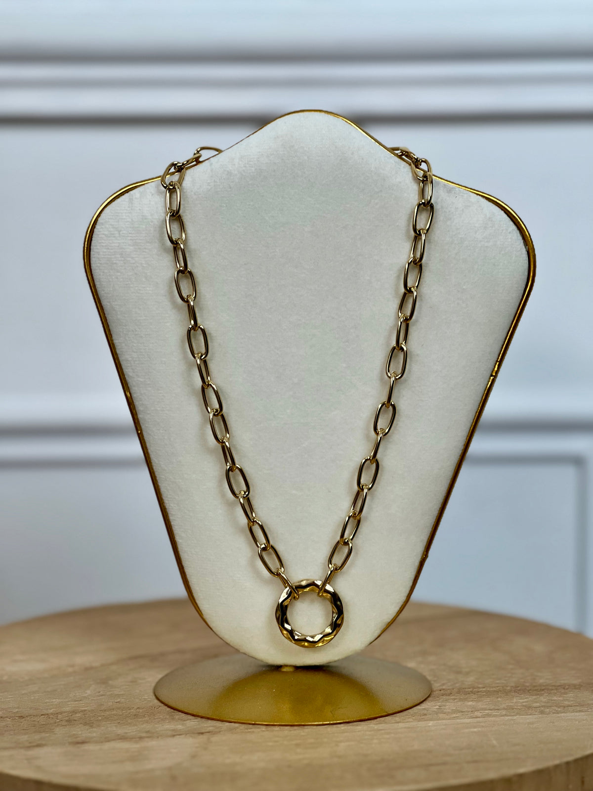 Gold-plated necklace: Kineo