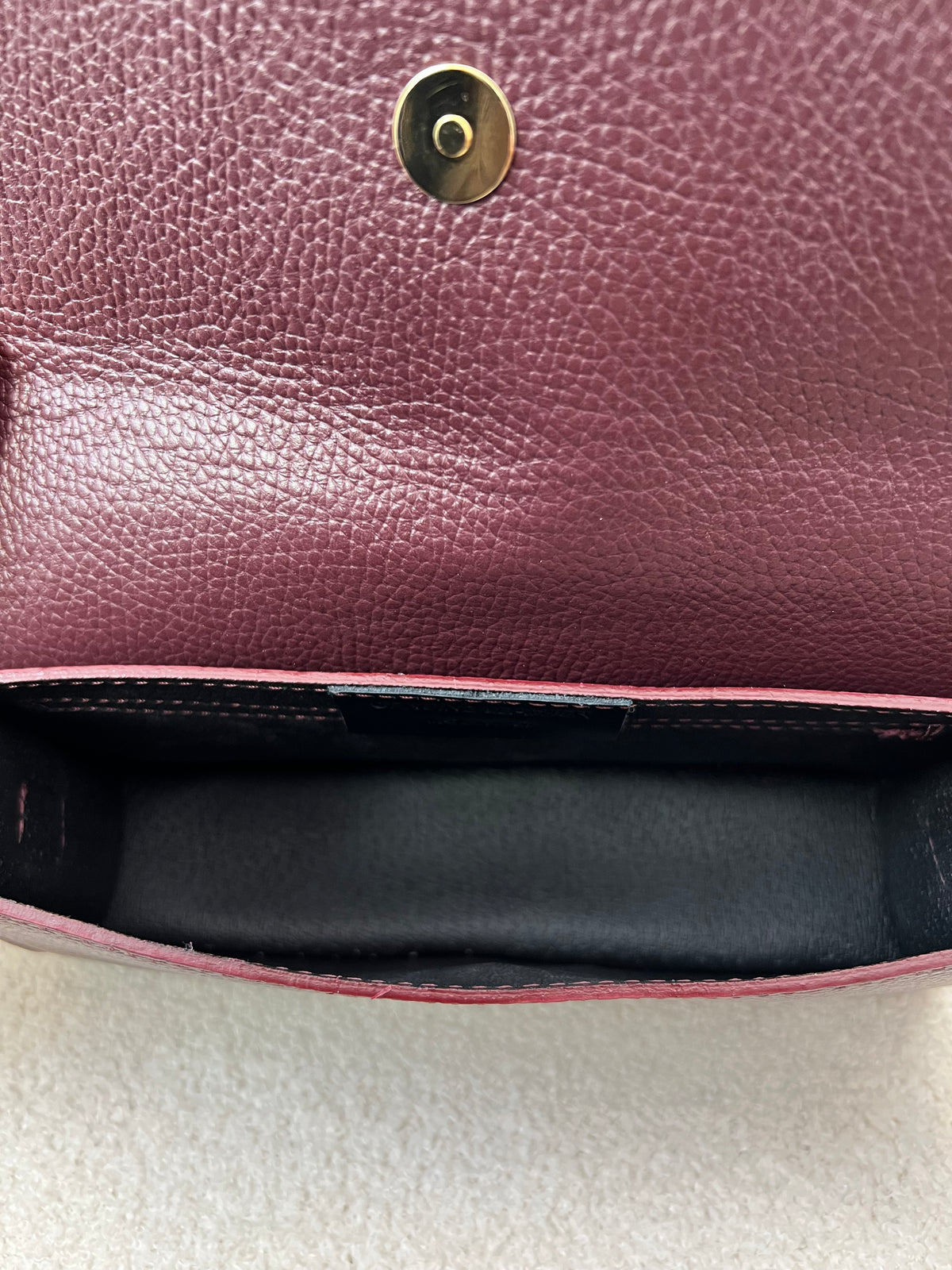 Sac bordeaux détail doré : Sara