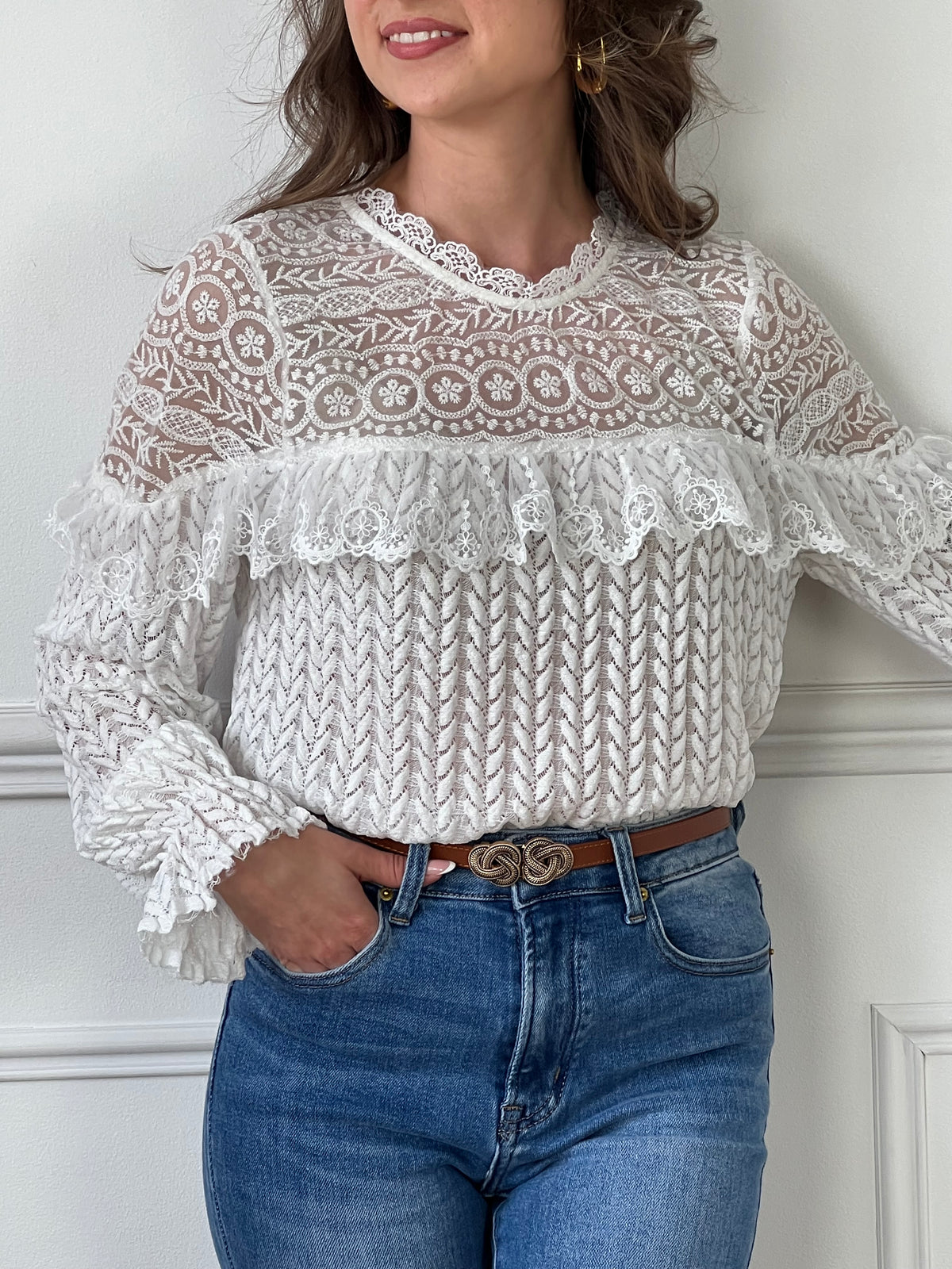 Blouse écrue : Kenza