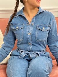 Denim Jumpsuit: Andrea