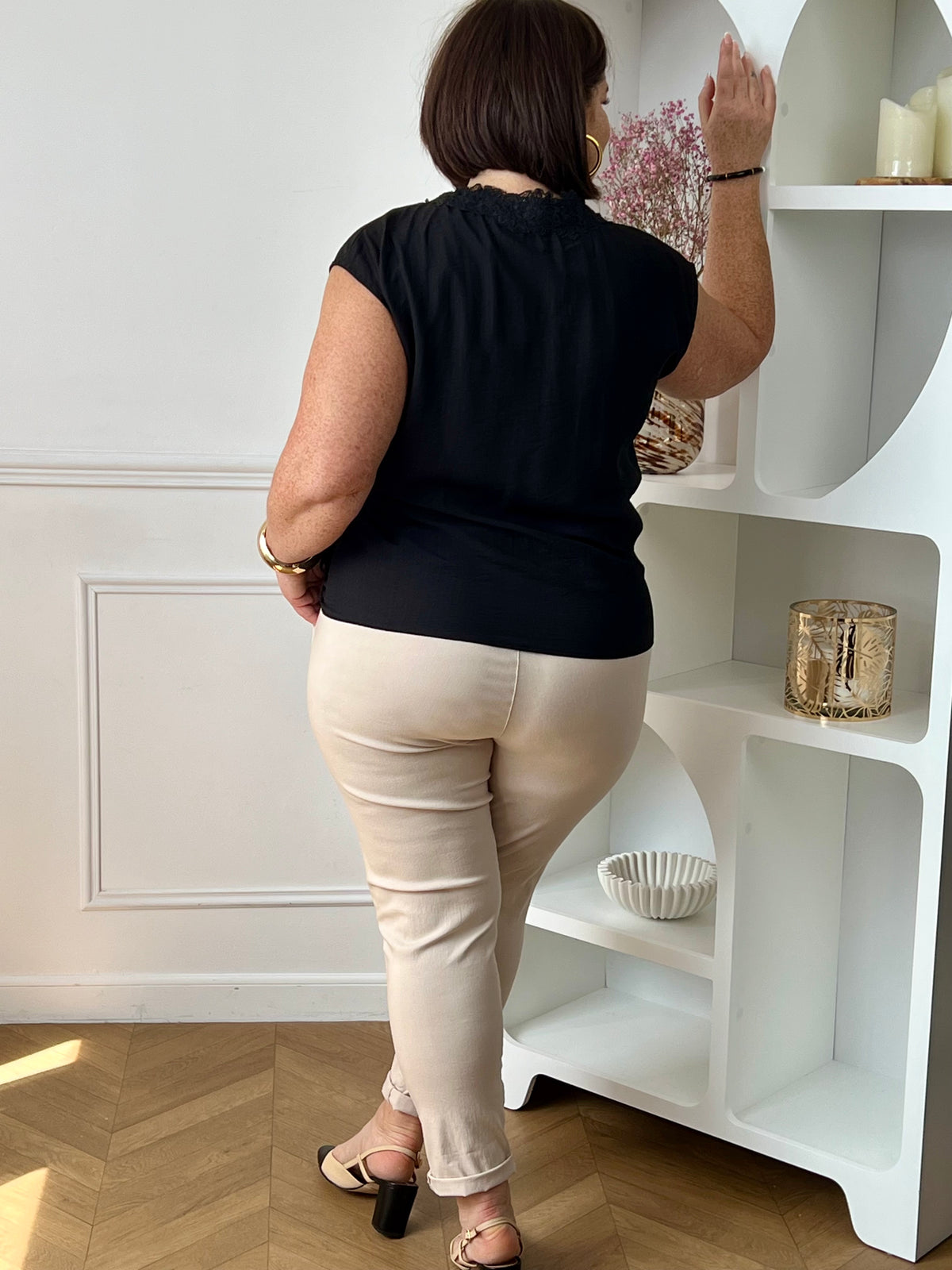 Schwarze große Bluse: Hana