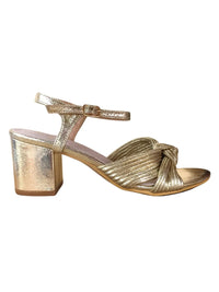 Sandales dorées à talons : Marion
