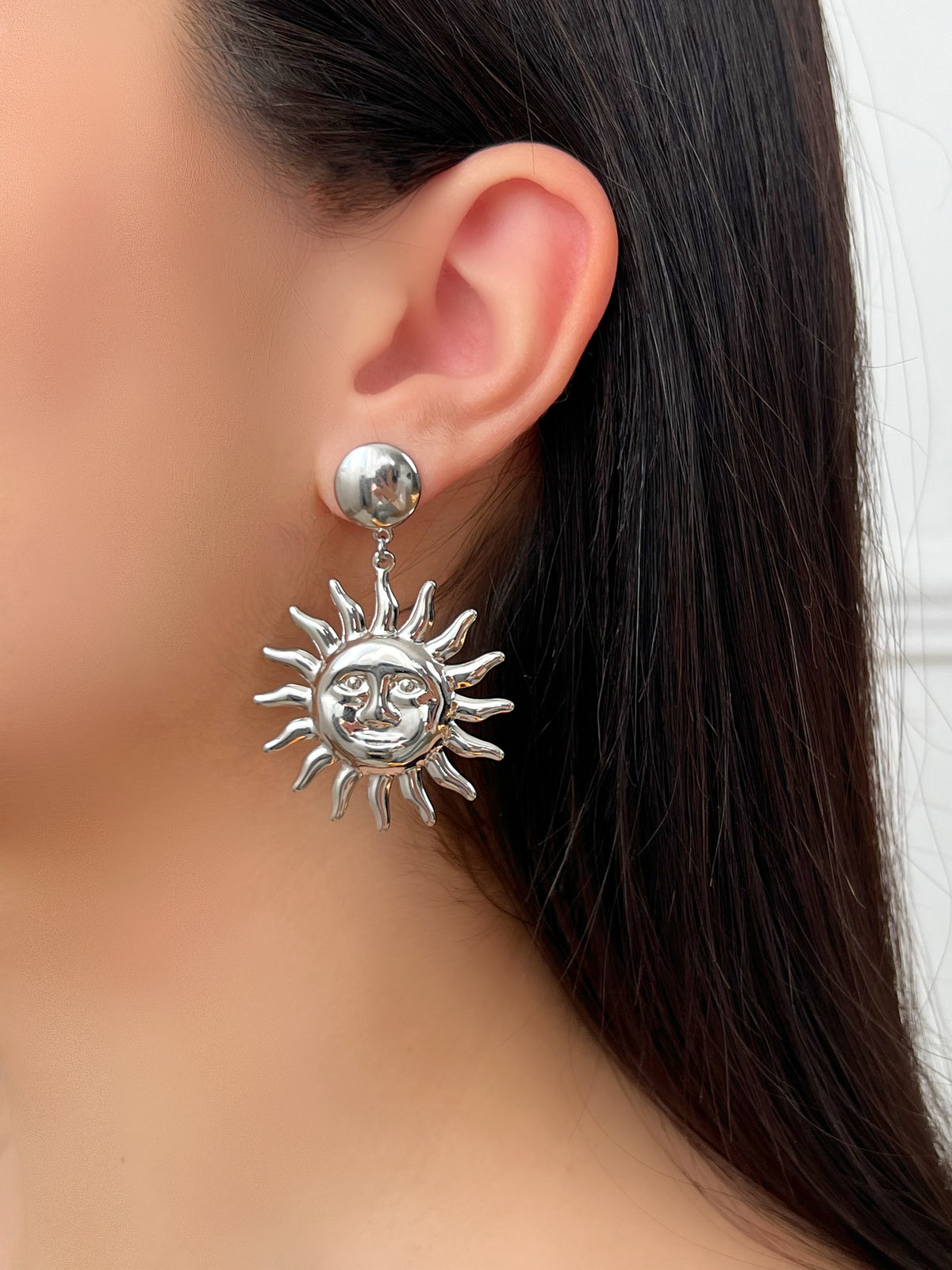 Boucles d'oreilles argentées : Suny