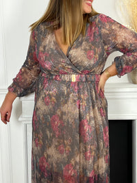 Robe longue à motif Curve : Karole - Loïcia