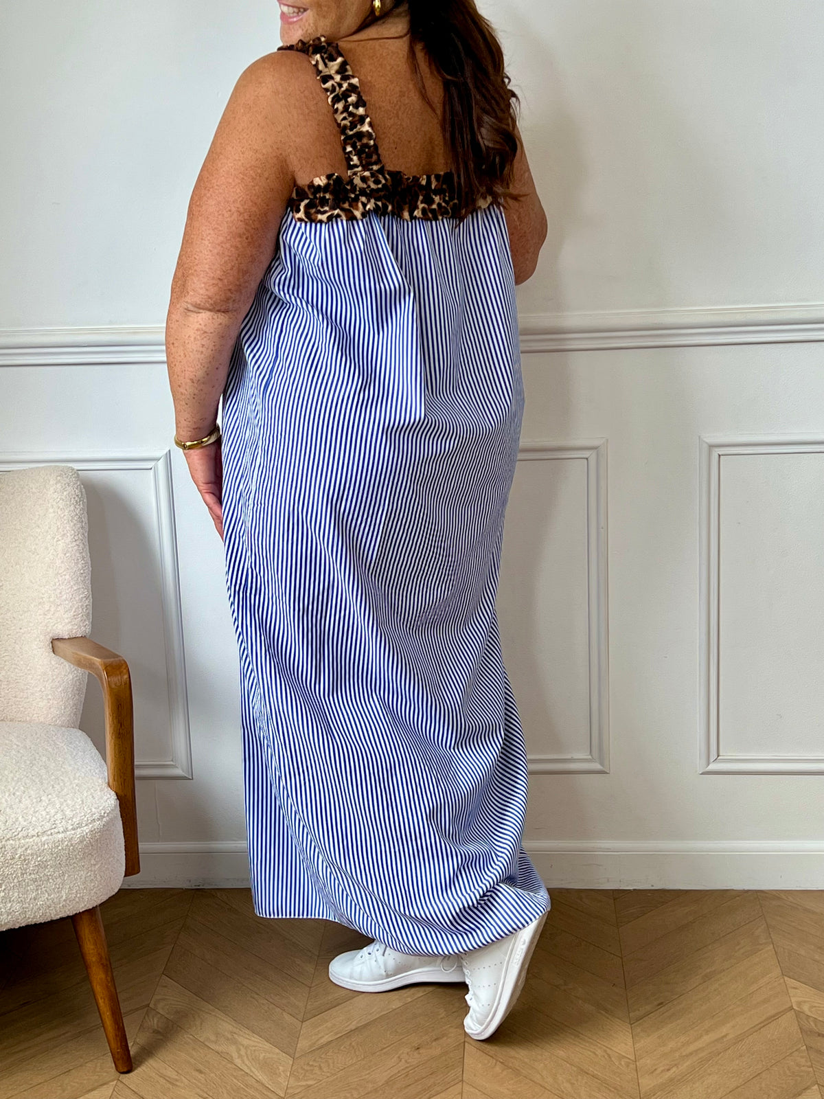 Plus-size striped dress: Luno