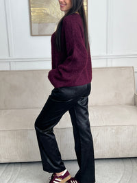 Pantalon simili noir : Shym