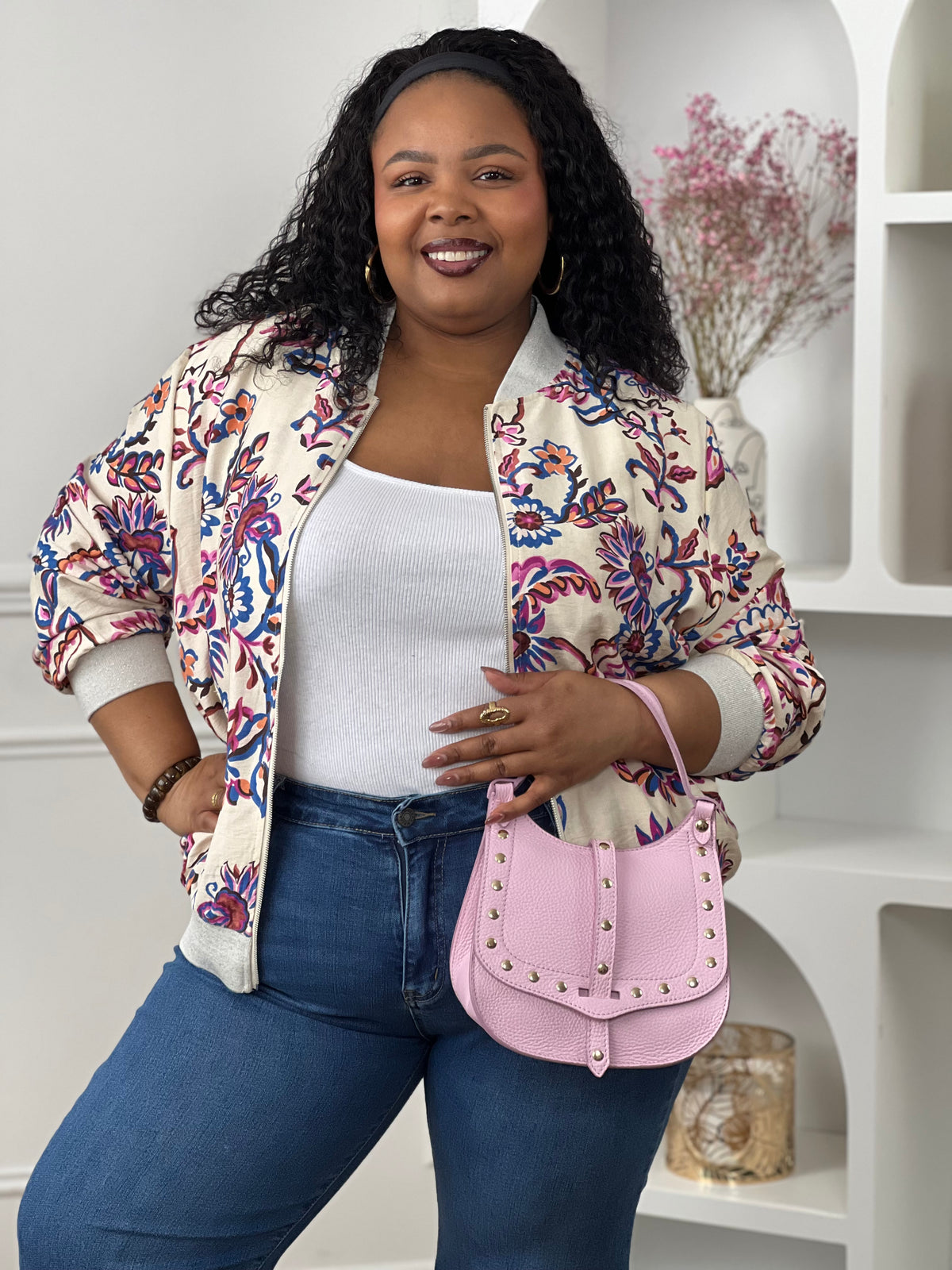 Veste à motifs grande taille : Nae