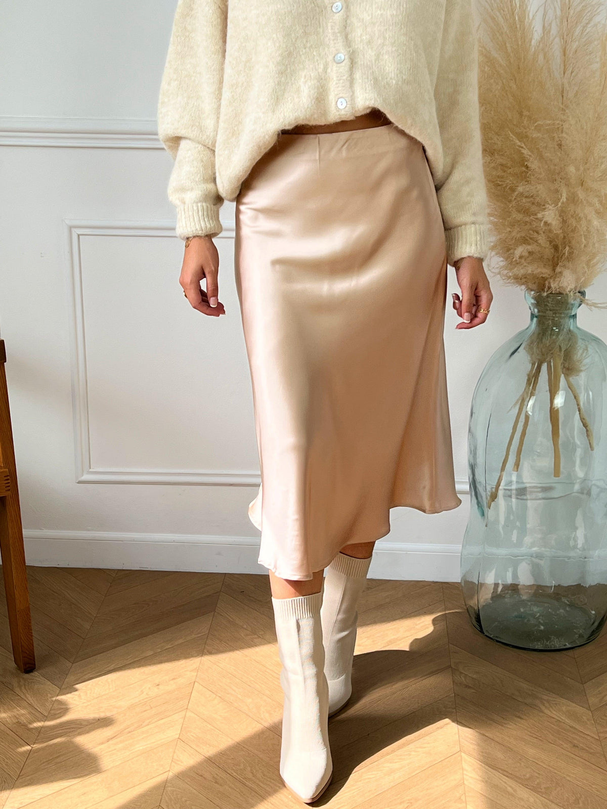 Jupe beige : Elyn - Loïcia