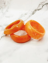 Lot de 3 bracelets orange : Aditya