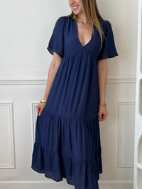 Navy blue long dress: Aylan