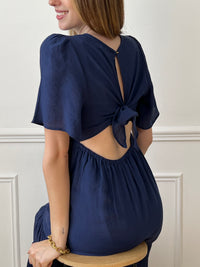 Navy blue long dress: Aylan