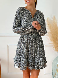 Robe courte à motif : Adriana - Loïcia