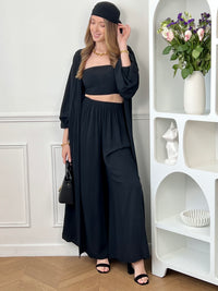 Vierteiliges Set, schwarz: Solal