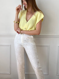 Pantalon écru à motifs : Kilian
