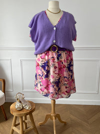Robe courte à motifs grande taille : Pamela