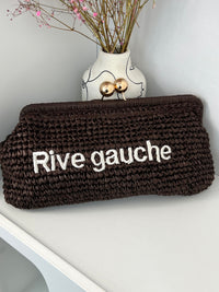 Sac pochette marron : Rive Gauche