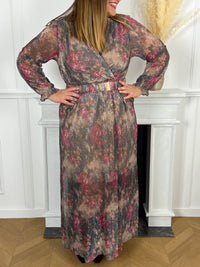 Robe longue à motif Curve : Karole - Loïcia